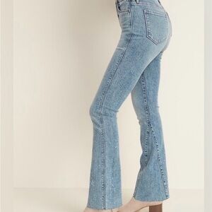 NWT Old Navy Jeans | Old Navy Extra High Waisted Acid Wash Flare Cut-Off Jeans